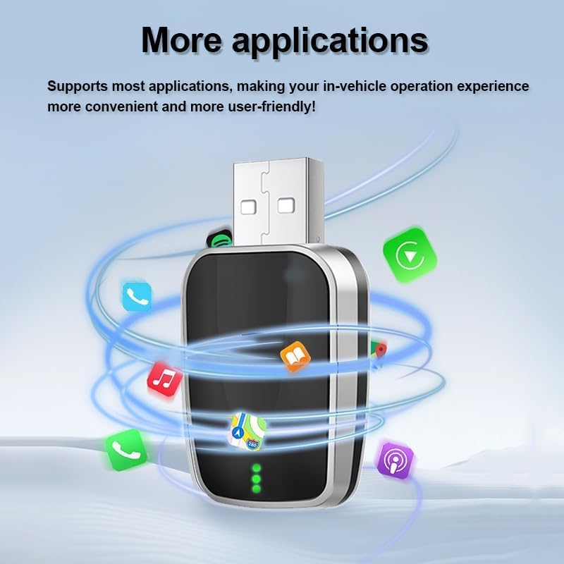 Draadloze CarPlay Adapter voor Fiat 500 2017 2018 2019 2020 2021 2022