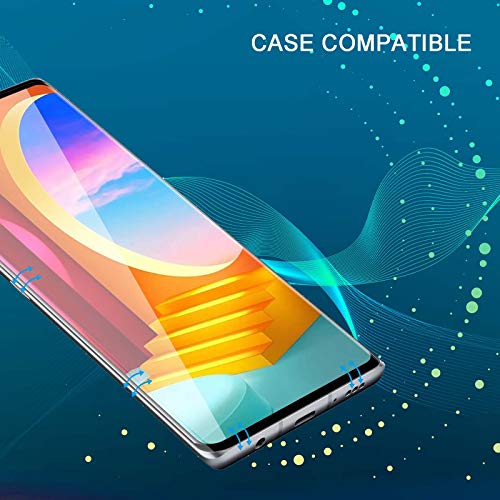 (2 Pack) Lg Velvet Screen Protector Tempered Glass, [Leave Space For Case] 3D Curved Edge High Definition Anti Scratch 9H Hardness Bubble-Free Case Friendly Screen Protector For Lg Velvet /Lg Velvet 5G Uw 6.8" #TOP5