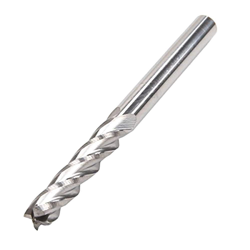 YARUI UP & Down Cut 3.175x17mm Four Flutes Spiral Carbide Tool for CNC Router Compression Wood End Mill Cutter Bits Pack of 5