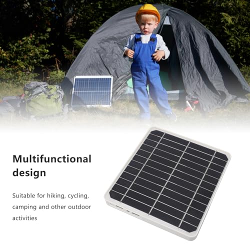 Solar Panel, 20W Portable Waterproof Solar Panel with USB Type C DC Port, Lightweight Solar Panel Charger, for Backpack Hiking Cycling Camping