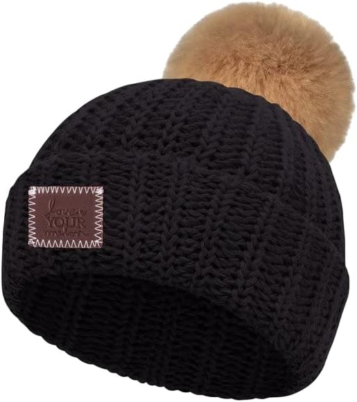 Love Your Melon Gorro para bebés, gorros de invierno para bebé, gorro unisex para bebé, 100% algodón, forro de punto, cálido, grueso