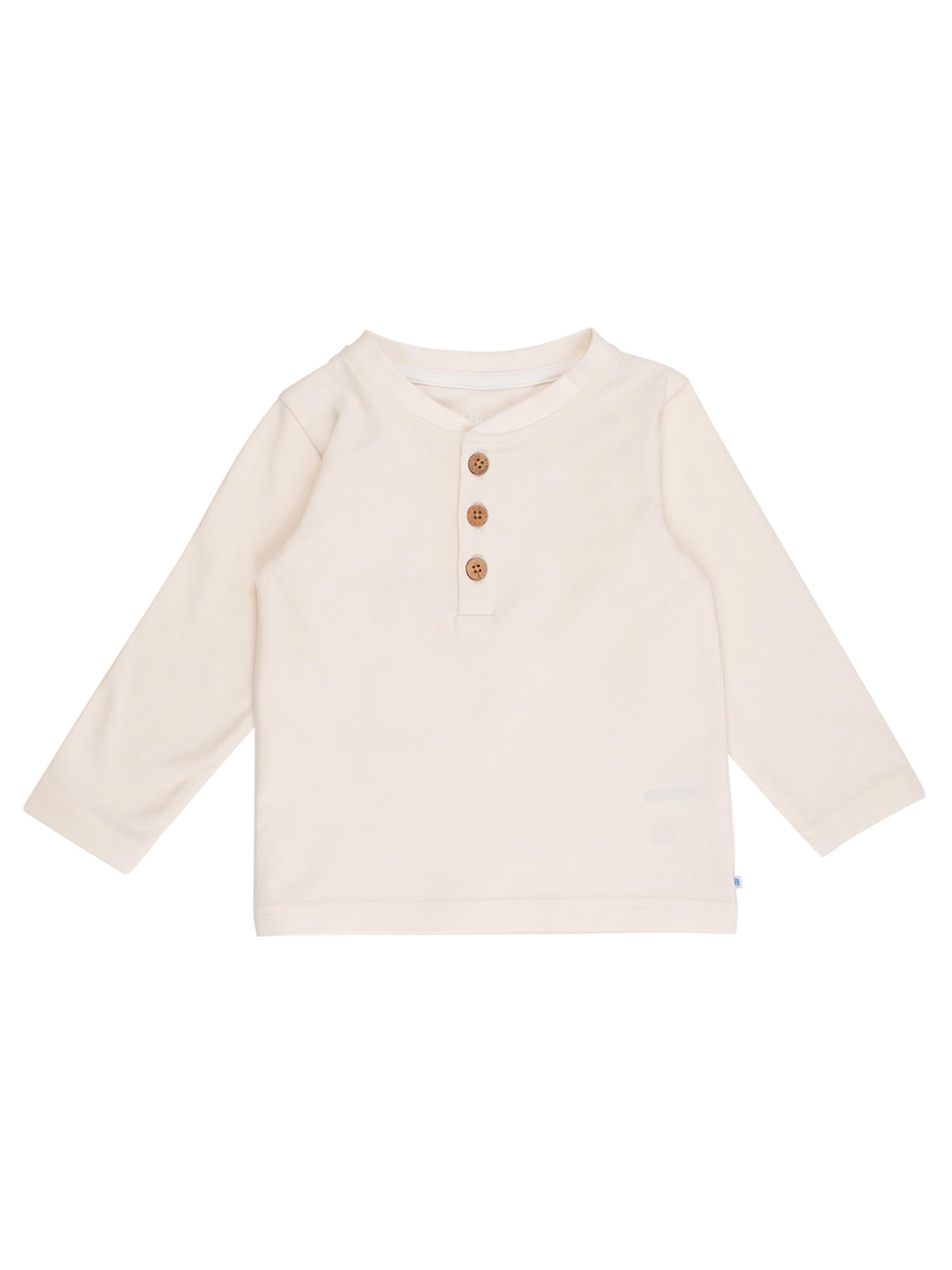 RUGGEDBUTTS Baby/Toddler Boys Long Sleeve Henley Tee - Knit Henley Shirt