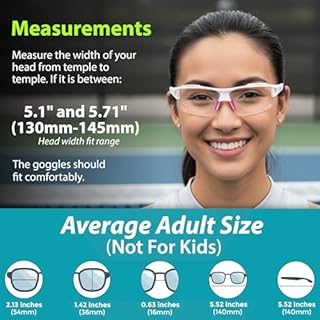 BLUE CUT Sports Protection Goggles, Anti-Fog Lenses Safety Glasses for Basketball, Pickleball and All Outdoor Sports