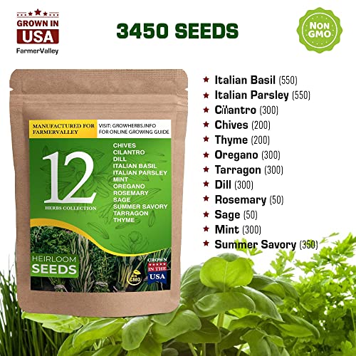 Survival Lettuce Greens And Culinary Medicinal Herb Seeds For Gardening - Heirloom Non-Gmo Usa Grown - Total 10050+ Most Needed Seeds For Planting Outdoor Indoor And Hydroponic #TOP2