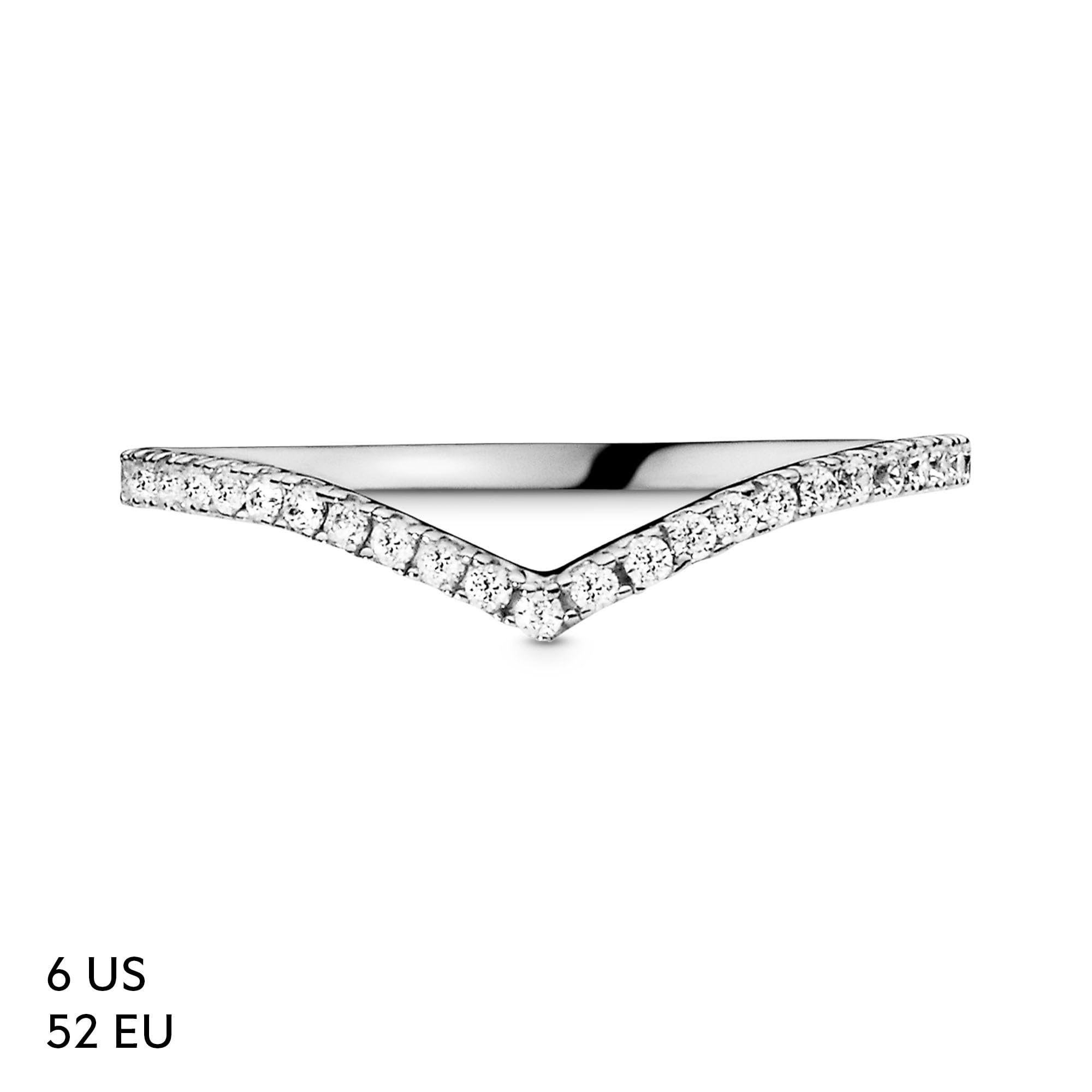 Pandora Timeless - Anillo de plata de ley con circonita cúbica brillante para mujer