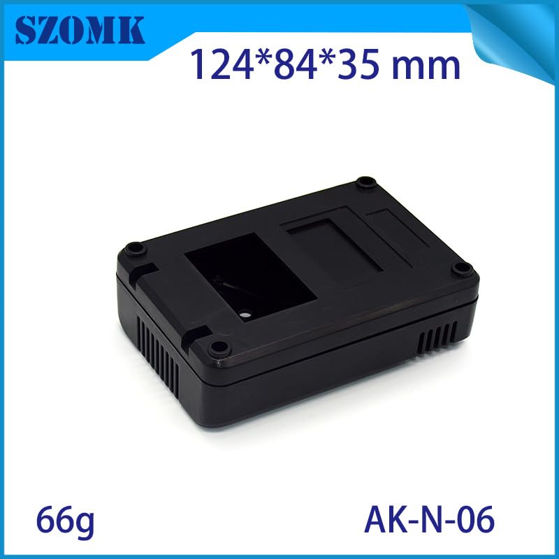 Wiring Connecting Terminals - Plastic Enclosure Black Color and White PCB Size 112x84x38mm Project Box Outlet Power Supply abs for DIY PCB case for szomk electri