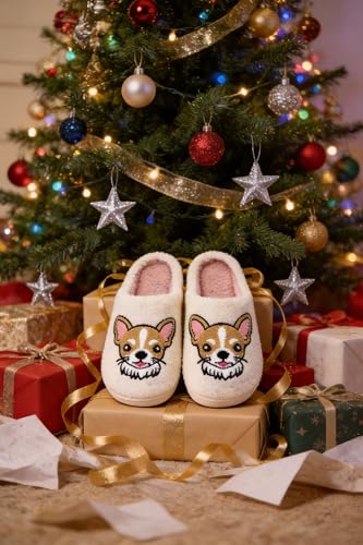 Image of Halloween Christmas Slippers Holiday Slipper House Shoes Home Slipper for Women Fuzzy Outdoor Indoor Bedroom Slippers