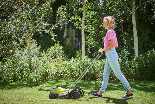 RYOBI 18 V ONE+ akumulatorska kosilica OLM1833B - širina rezanja 33 cm, bez baterije i punjača, kompaktna za male travnjake