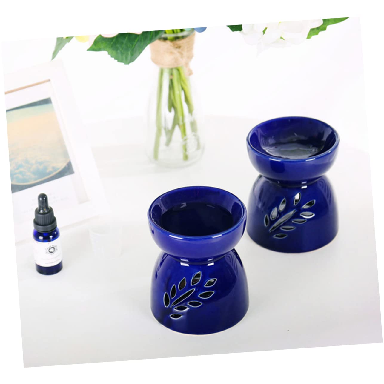 Cabilock Hollow Candle Holder Tea Light Holder Essential Oil Burner