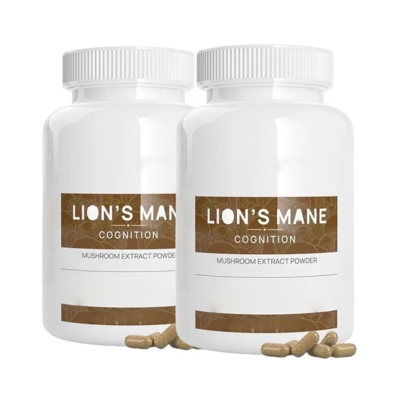 Crinière de lion mémoire et concentration : complément alimentaire végétalien en lot de 2