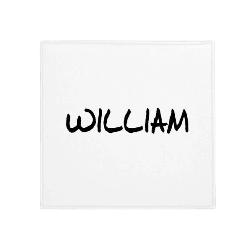 Tapis de sol écriture Anglaise William lavable pour porte de cuisine