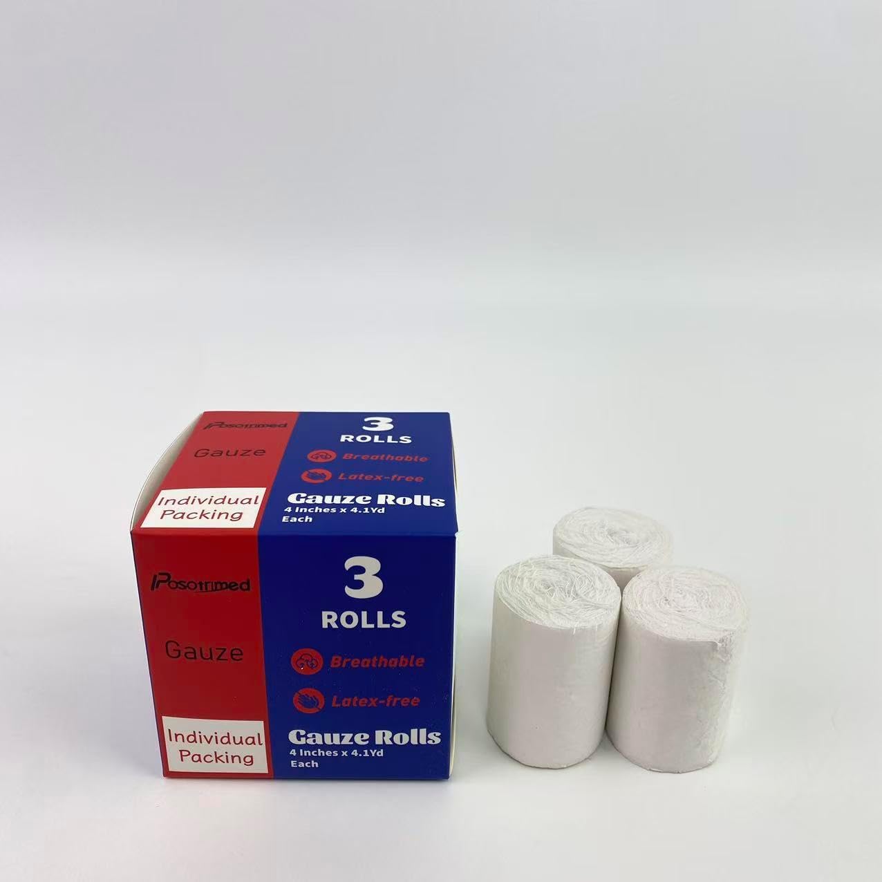 Quick Hemostatic Gauze, Sterile Non-Stick Wound Dressing for First Aid, Minor Cuts, Burns, Portable Emergency Care