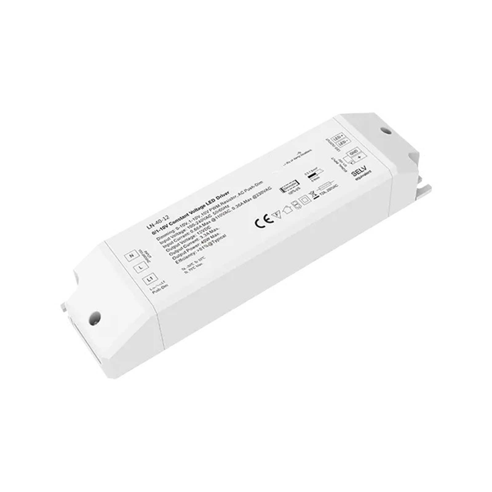 Alimentation LED variable 12V 40W tension constante pour ruban monochrome PWM