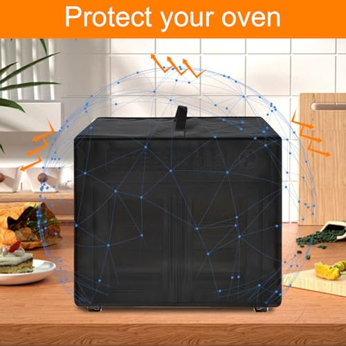 Image of Toaster Oven Air Fryer Cover, Heat-Resistant Waterproof Dust-proof Kitchen Appliance Covers Compatible with Emeril Lagasse 26QT Extra Large Air Fryer