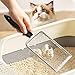 Apidgrowth Cat Litter Scoop - Long Handle Scooper, Rustproof Stainless Steel Mesh, Non-Slip Grip, Deep Shovel Sifter for All Litter Types, Easy Clean Kitty Waste Litter for Litter Box