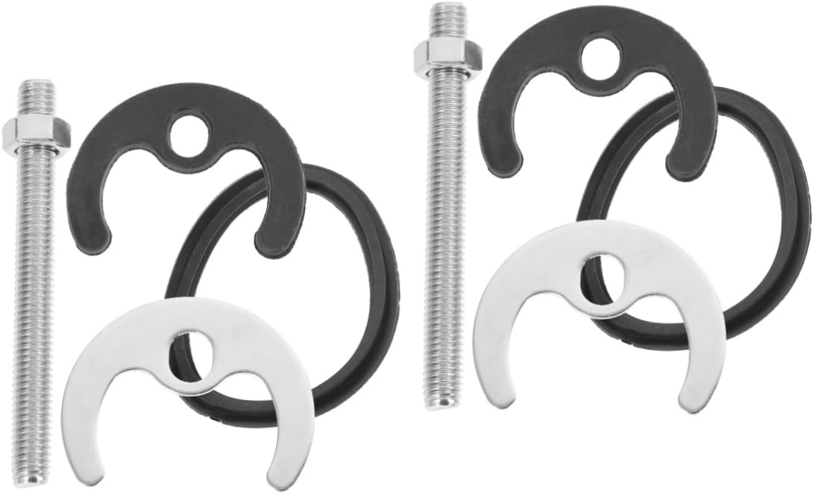 Uonlytech Kitchen Faucet Fixing Kit 2 Sets Faucet Mounting Nut and Washer for Wash Basin Tap Installation and Repair Anti-Loosening Replacement Tool for Kitchen and Bathroom Faucets