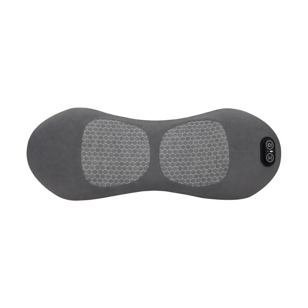 Neuropur 3-in-1 Rückenmassagegerät mit Dehnfunktion, Vibrations- und Wärmefunktion, tragbares Nacken Lenden Massagekissen für den täglichen Gebrauch