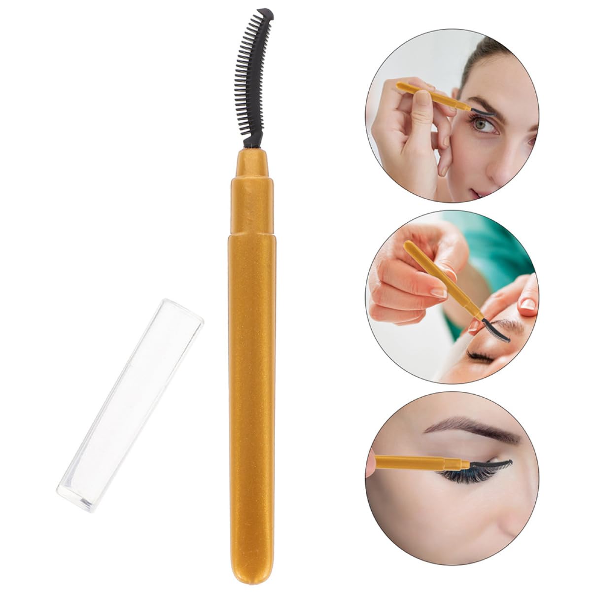 FOMIYES 2sets Travel Makeup Brush Set Eye Brush Sets for Makeup Portable Silicone Bristles 8pcs*2