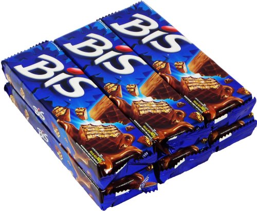 Lacta - Bis - Chocolate Wafer - Box w/ 20 Units - 4.9oz (PACK OF 06) | Chocolate ao Leite - Caixa c/ 20 unidades - 140g