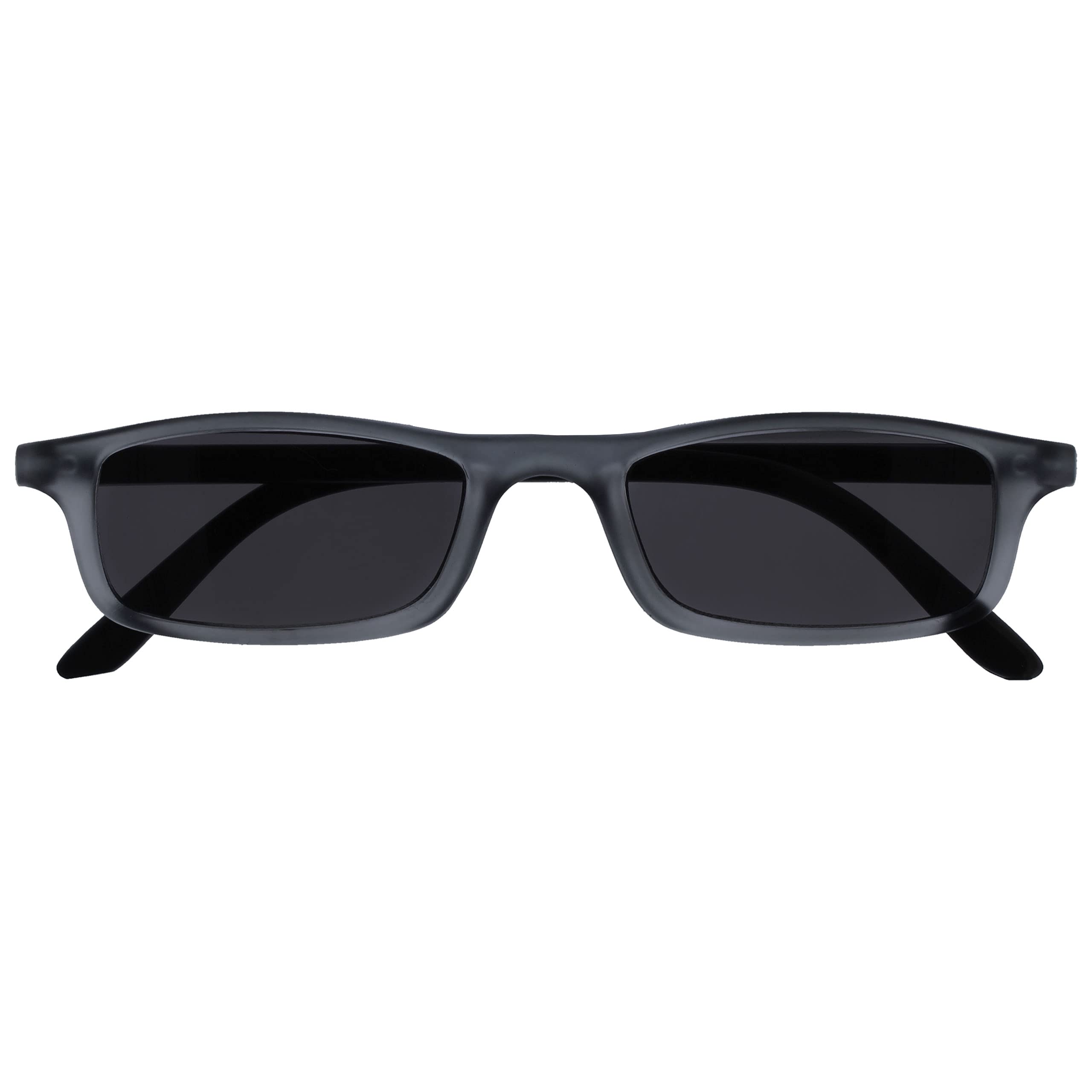 The Reading Glasses Company Gafas De Lectura Mate Gris Negro Ligero Cómodo Lectores De Sol Uv400 Hombres Mujeres Bisagras Resorte S17-7 +2,50 50 g
