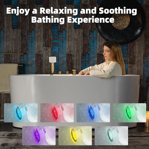 WOODBRIDGE 59"×31-1/2" Compact Whirlpool & Air, Heated Bathtub with Faucet by WOODBRIDGE - Used condition - Image 8