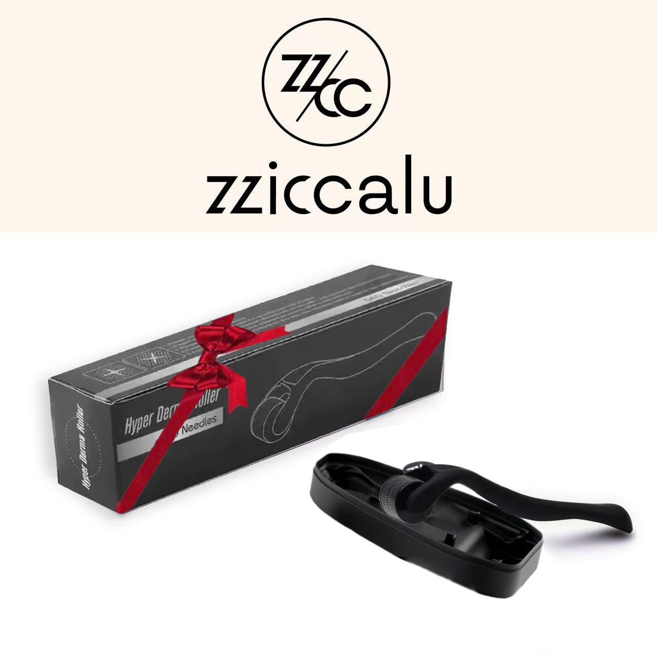 Dermaroller Crescita Barba E Capelli Da 0.5 Mm - Rullo Con Aghi In Titanio E Guida Ebook Dettagliata In Italiano - Trattamento Efficace Anche Per Cicatrici Smagliature Acne