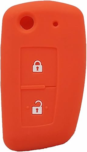 Funda de llave de coche para Nissan Qashqai 2016 X-Trail Murano Maxima, 2 botones de silicona funda de llave de coche Flip Key Holder Bag
