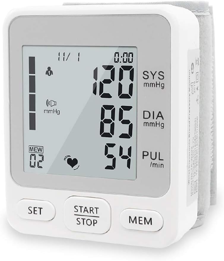 WSY LJJMáquina automática de presión Arterial para el hogar recientemente Mejorada y Brazalete de 14-20 cm (con batería y Cable USB) Monitor de frecuencia cardíaca para el hogar