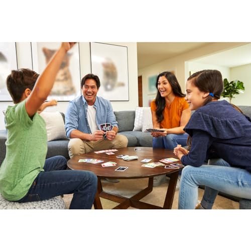Jogo de Cartas Phase 10 tipo Rummy com 108 cartas, Para Crianças, Adultos & Noite de Jogos, Mattel