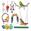 Vogelspeelgoed 1 4 STUKS Vogel kooi speelgoed voor papegaaien betrouwbare en kauwbare swing hangende kauwenbeet brug…