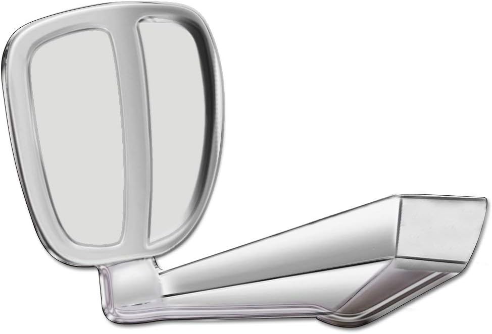 Oshotto Front Fender Wide Angle Bonnet Mirror - 1 Pc (Chrome)