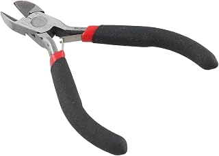 Jewelry Making Pliers with Wire Cutter for Precision Looping - Bent Nose Beading Tool for 18-24 Gauge Wire - Black 12.6cm(C)