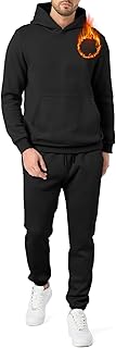Men's 2 Piece Outfits Hoodie Sweatshirt Tracksuit & Joggers Sweatpants S...