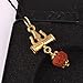 Rudra Empire Trishul Damru Rudraksha Pendant for Men & Women | Spiritual & Religious Gold Plated Shiv Locket with Black Thread | Lord Shiva Mahadev Locket