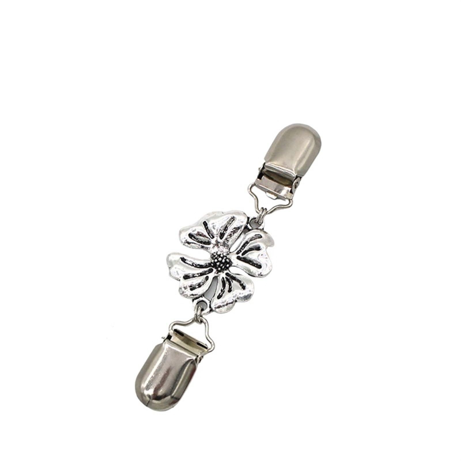Post Box 3pcs Vintage Cardigan Sweater Clip Brooch Pin Crystal Rhinestone Buckle Scarf(K)