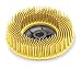 Scotch-Brite Bristle Disc, 4.5 in Dia, 3/4 in Trim, 80G, Yellow