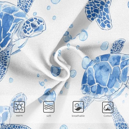 Wusikd Sea Turtles Bubbles Girls' Underwear Cotton Water Girls Briefs Soft Toddler Underwear 2T3