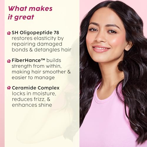 Image of The Plant Fix Plix Hibiscus Bond Repair Leave-In Hair Mask | SH Oligopeptide 78 & FiberHance | Repairs Damage, Reduces Frizz & Strengthens Hair | Vegan & Sulfate-Free | 50g