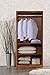 Hodedah 2 Door Wardrobe with Adjustable/Removable Shelves & Hanging Rod, Cherry