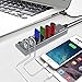 immagine 2WAVLINK Hub USB 3.0 a 7 porte in alluminio con interruttore indipendente e supporto di ricarica rapida