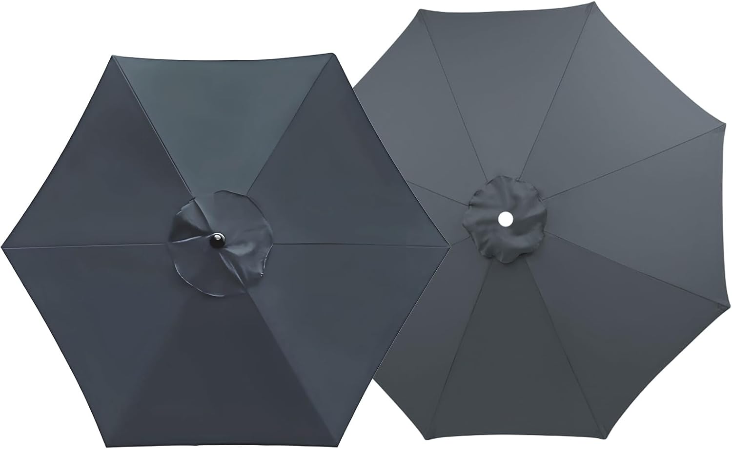 Patio Umbrella Replacement Canopy for 6/8 Ribs, 6.5ft 7.5ft 9ft 10ft Market Yard Table Replacement Umbrella Top Cover, Outdoor Fade Resistant Tear Resistant Parasol Cover Cloth