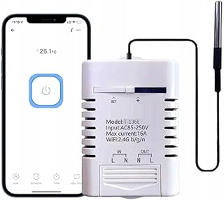 Smart Thermostat 1-Kanal WiFi WLAN – 16A Relais, App-Steuerung über eWeLink, mit externer wasserdichter Temperatursonde