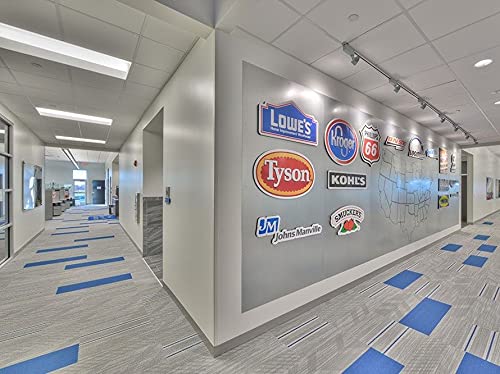 Miniatura 7 de Base de pared de vinilo gris de 6 pulgadas x 40 pies, sin pegamento, duradera y flexible, base de vinilo fácil de instalar que resiste arañazos,