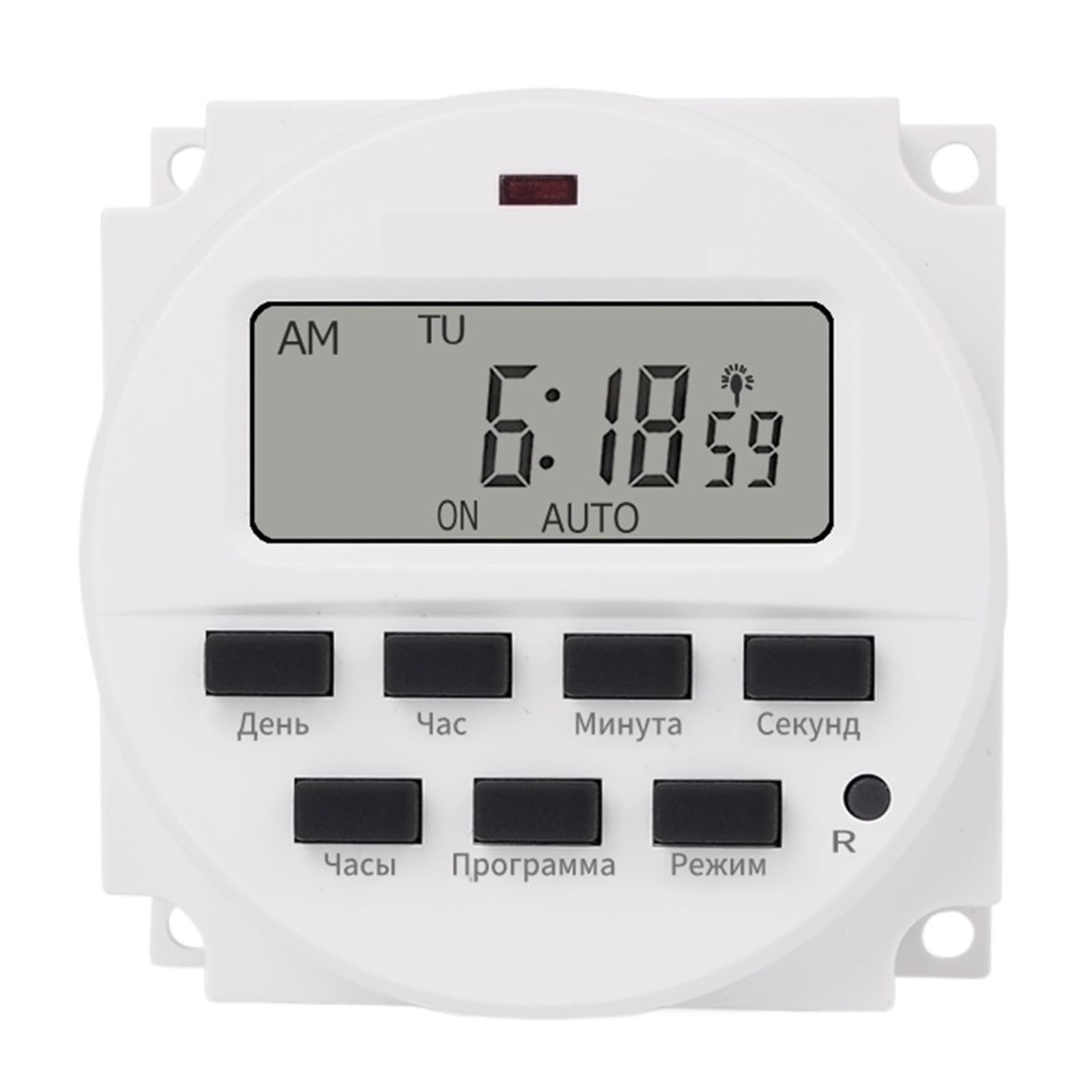 1PCS 1 Second Interval 5V 12VDC 110V 220VAC Power 7 Days Weekly Programmable Digital Electronic Daily Timer Switch(Input power 12VDC)