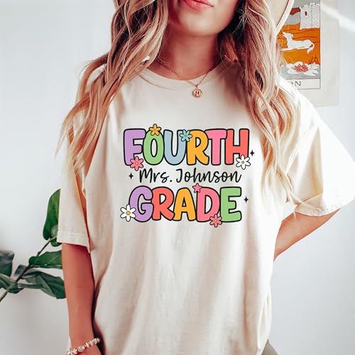 GABITA 4th Grade Teacher Shirt - Custom Teacher Shirt Back to School Gift for Teacher3