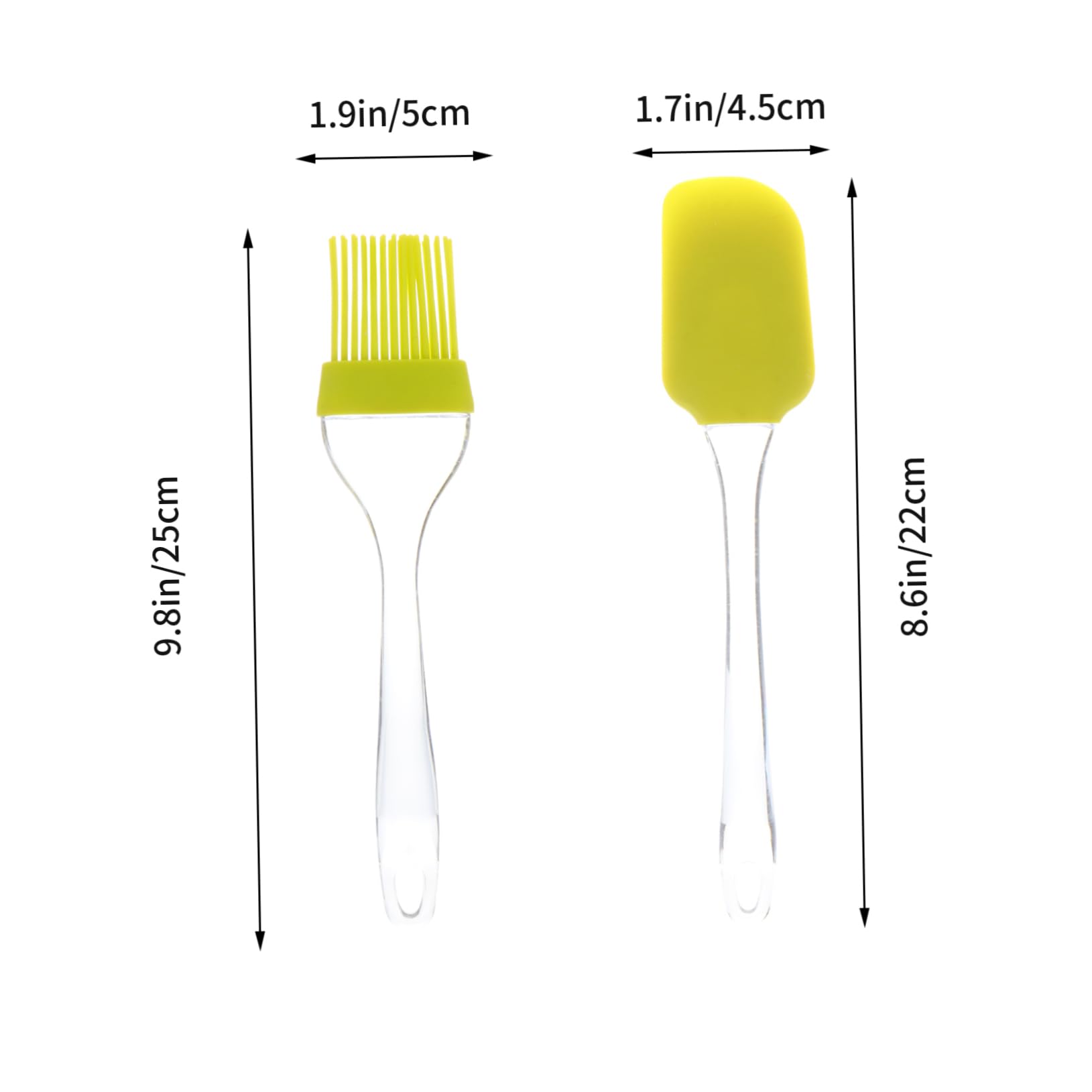GRIRIW 4Pcs Silicone Basting Brush Set Food Grade Oil Brushes for Grilling Baking Kitchen Utensils Heat Resistant for Saucing Marinating