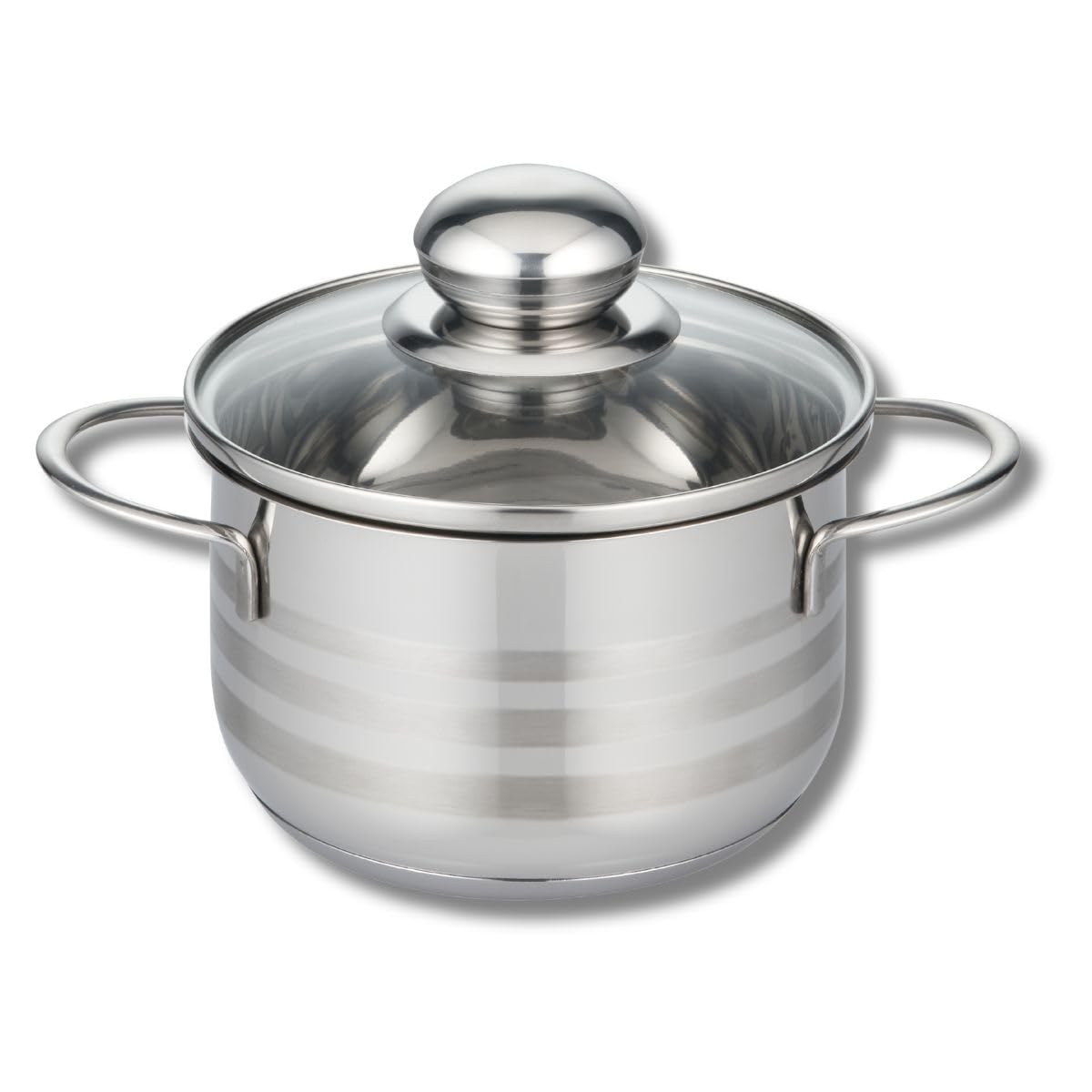 ELO 2221626, casserole inox 16 cm, couvercle en verre, fond économie d'énergie