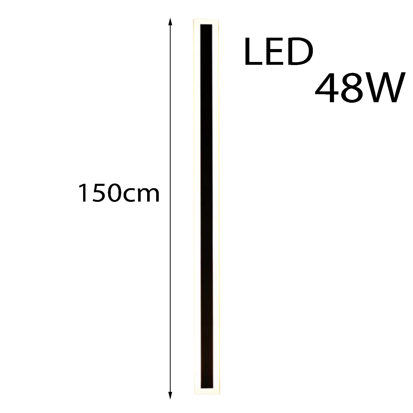 Nowoczesna lampa ścienna LED, czarna, z czujnikiem ruchu, wodoodporna IP65, akrylowa lampa ścienna, do willi, ogrodu lub tarasu, Ø 150 cm, ciepłe światło 3000 K.