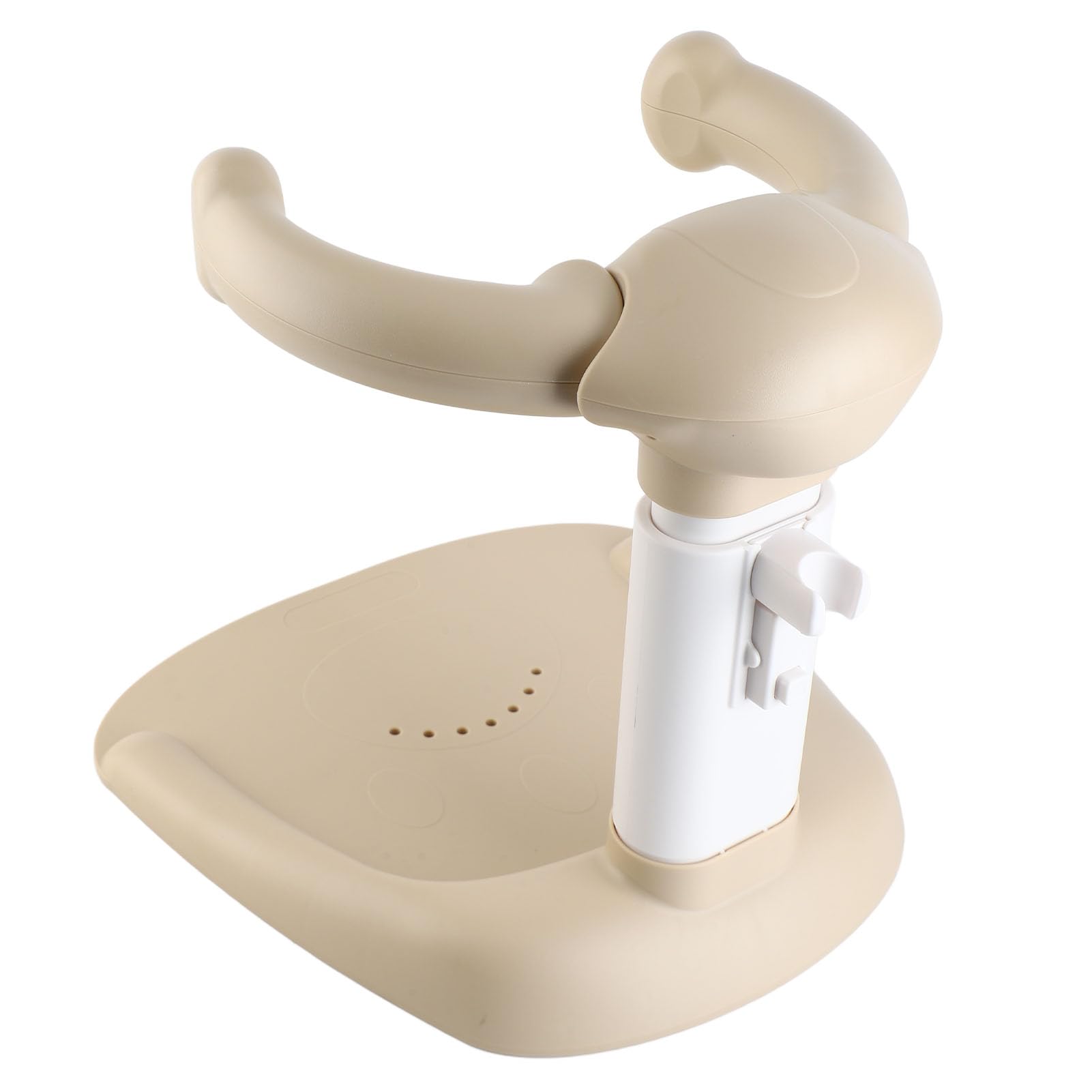 Torre de Baño Baby Hug, Ajustable de PP Engrosada para Soporte de Baño para Niños Pequeños en Color Caqui
