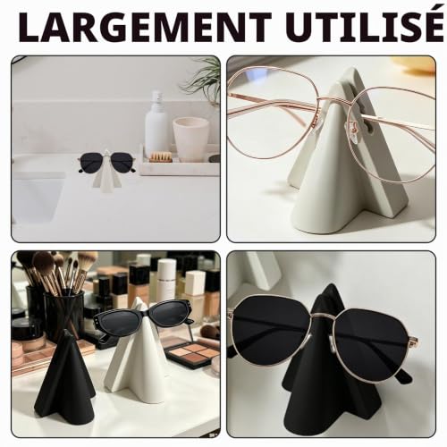 CYUXING Lot de 2 supports à lunettes de chevet, présentoir à lunettes de bureau, organisateur de lunettes original pour la décoration de la table de nuit à la maison ou au bureau, cadeau unique – vue 7